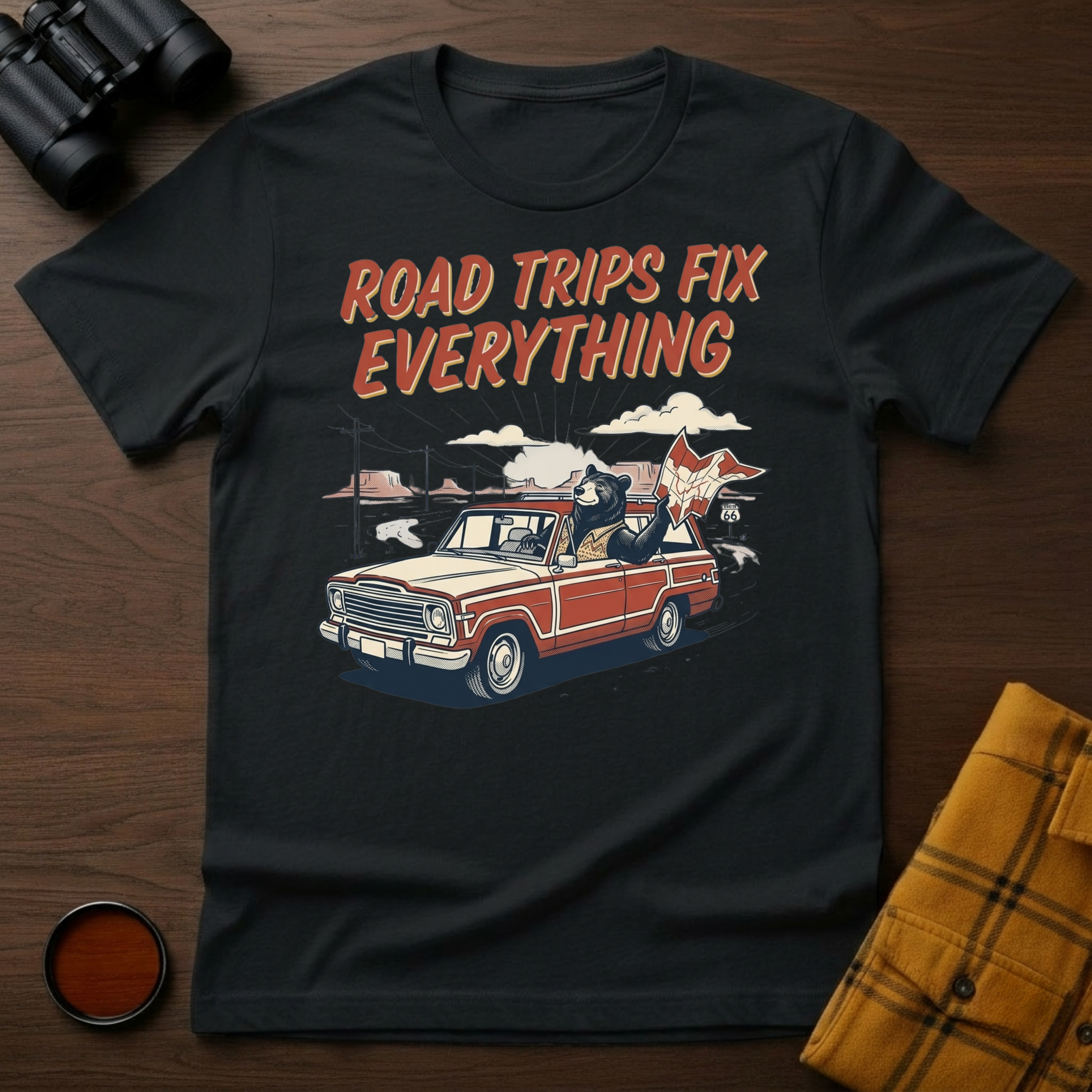 Road Trips Bear T-Shirt