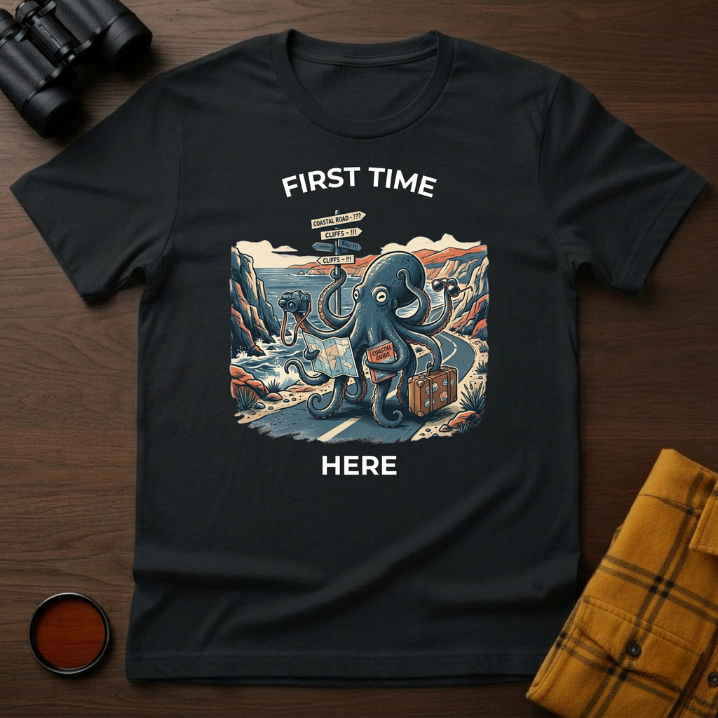 First Time Here Octopus T-Shirt