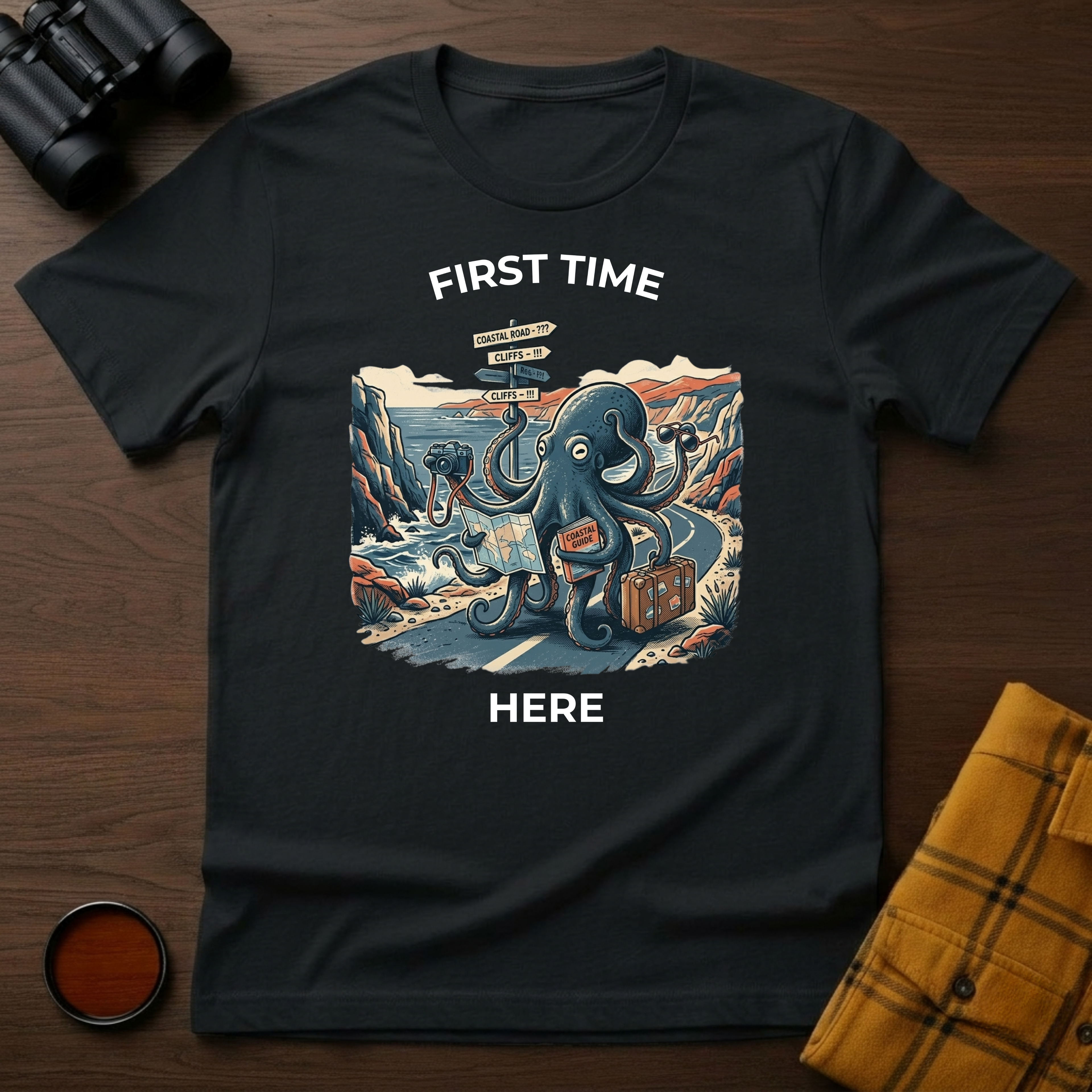 First Time Here Octopus T-Shirt