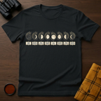Moon Phases Cat T-Shirt