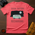 Social Battery Cat T-Shirt