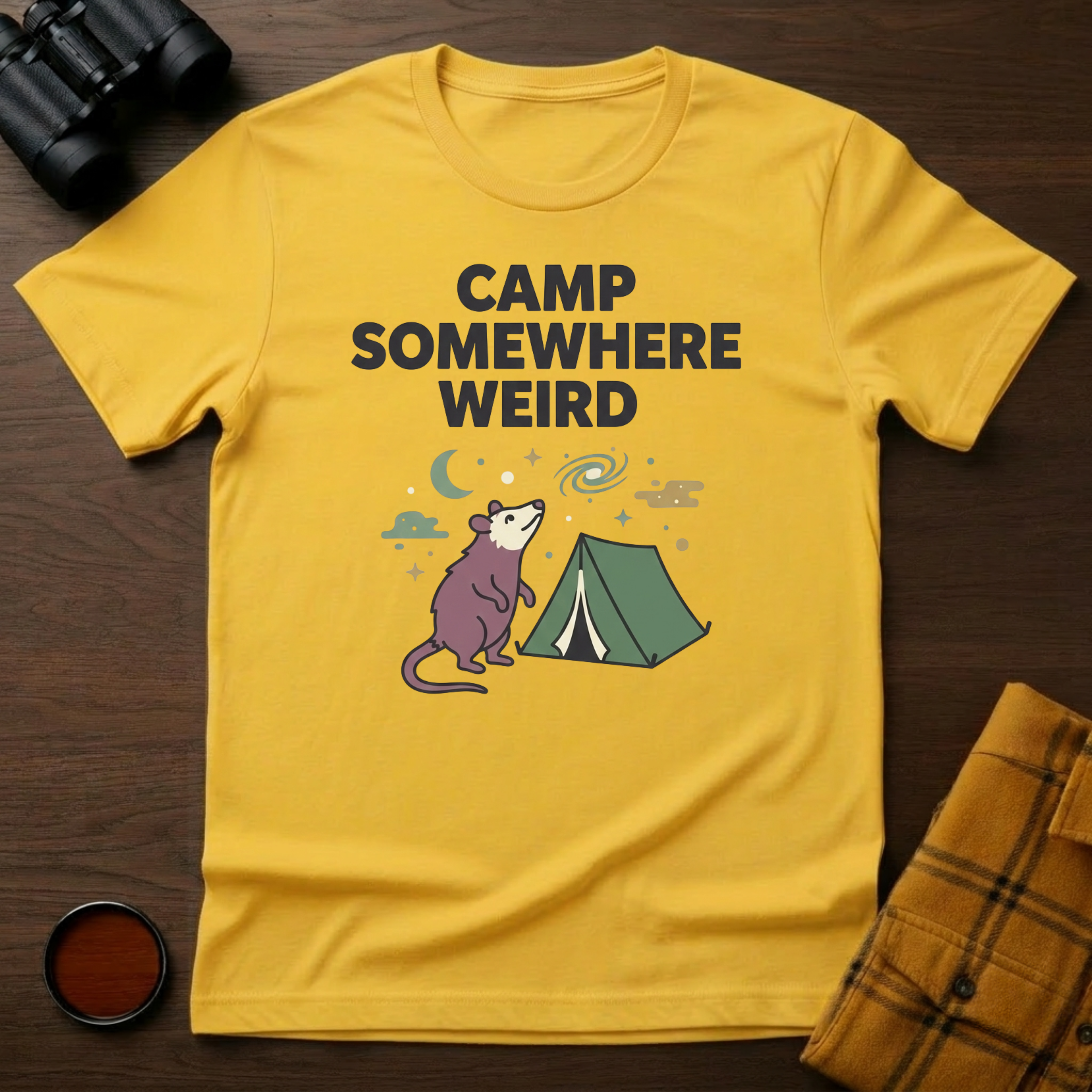 Camp Somewhere Possum T-Shirt