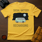 Social Battery Cat T-Shirt