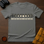Moon Phases Cat T-Shirt
