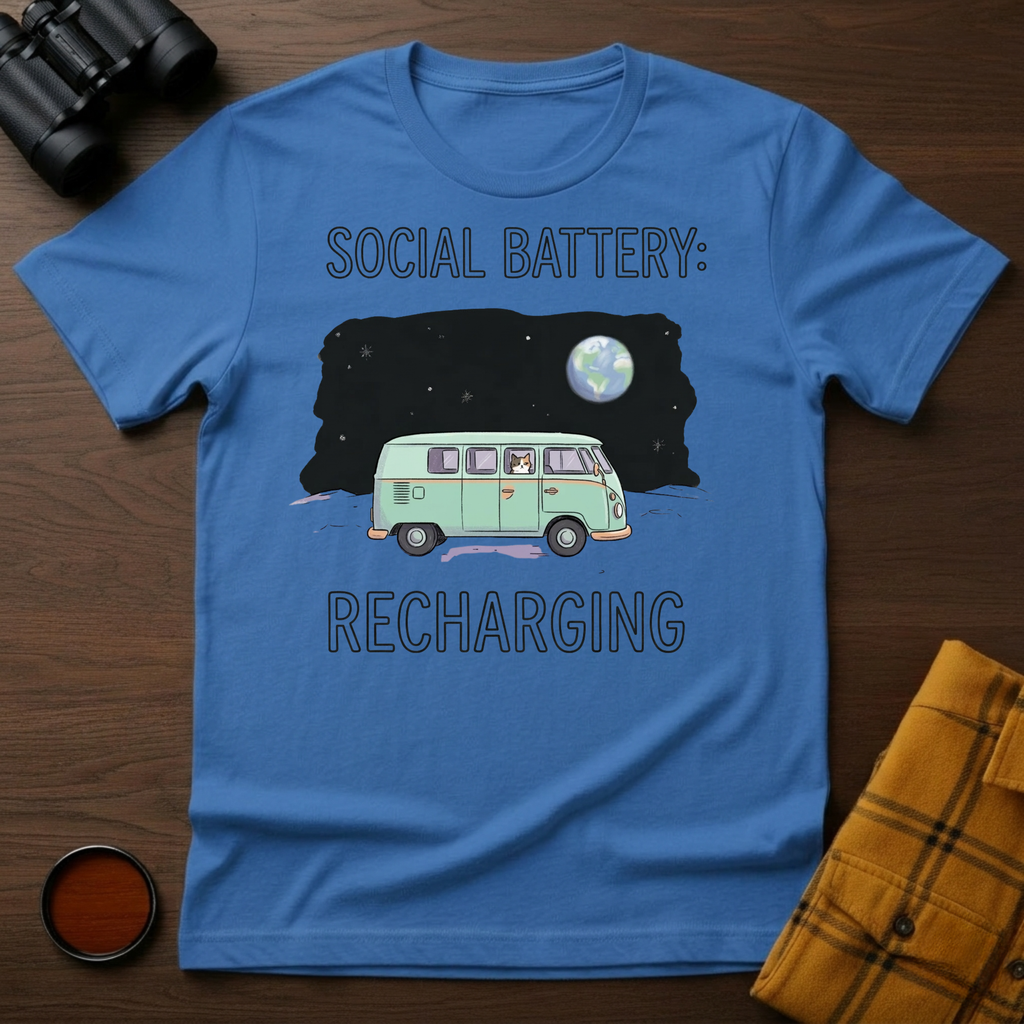 Social Battery Cat T-Shirt