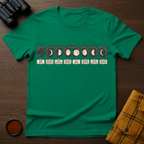 Moon Phases Cat T-Shirt
