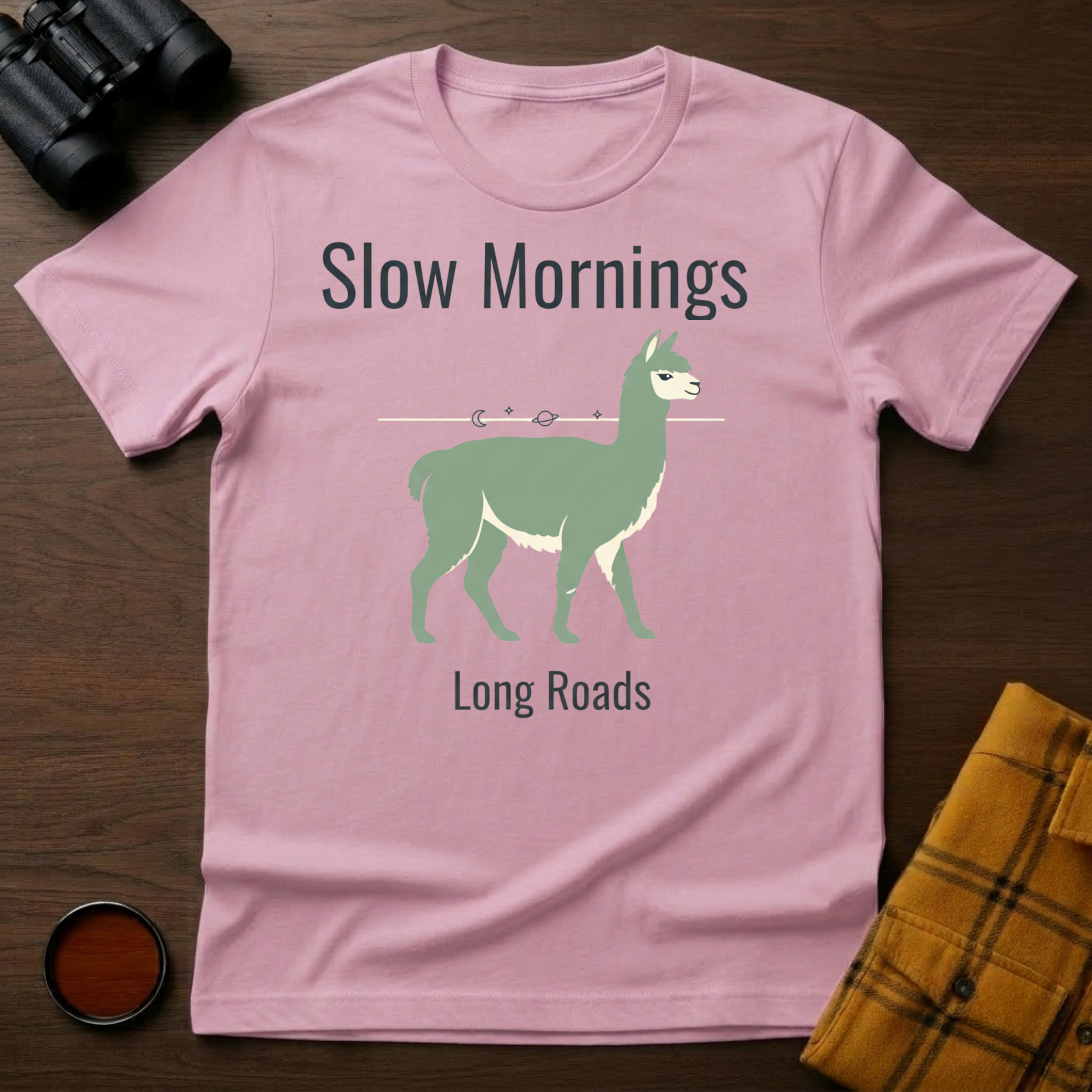 Slow Mornings Llama T-Shirt