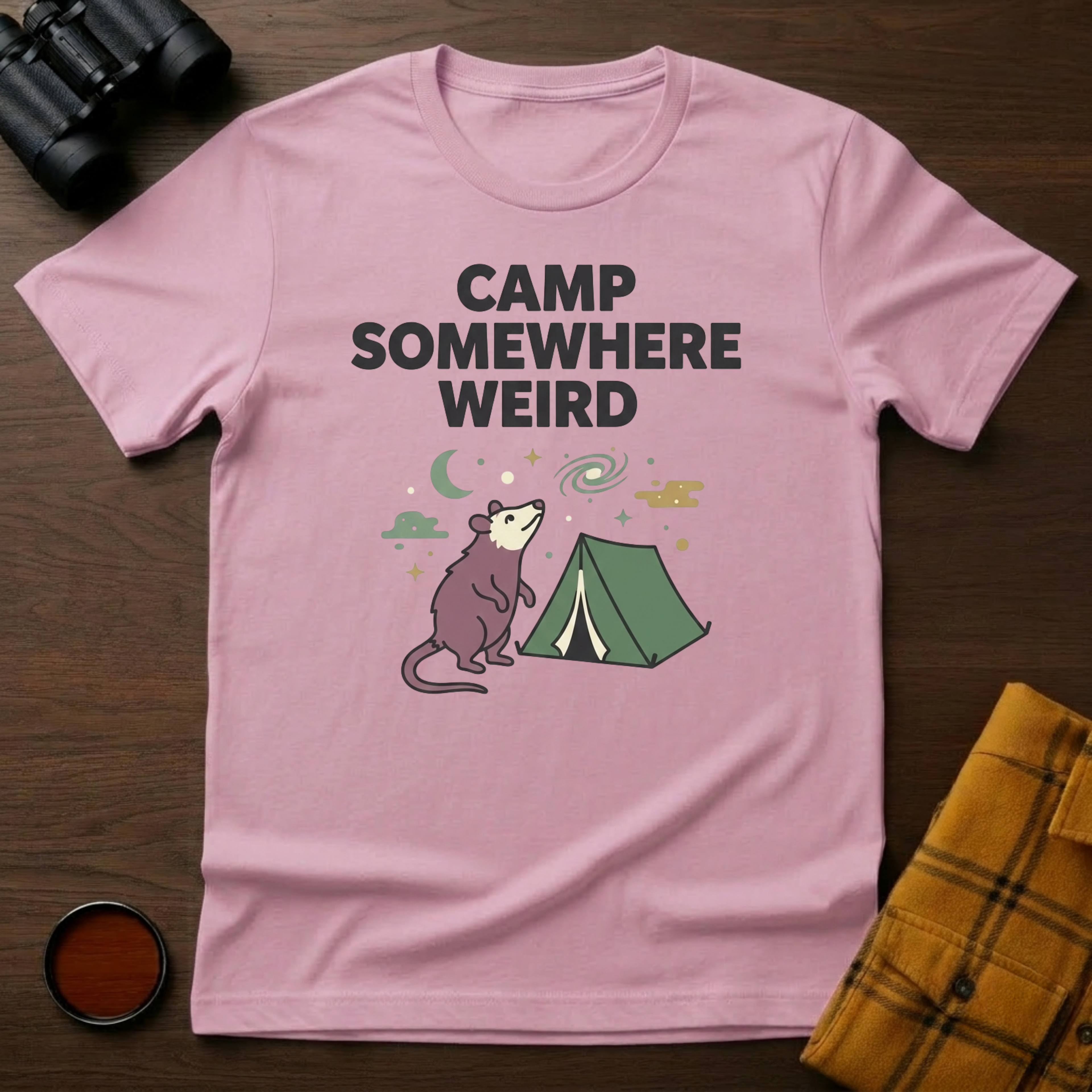 Camp Somewhere Possum T-Shirt