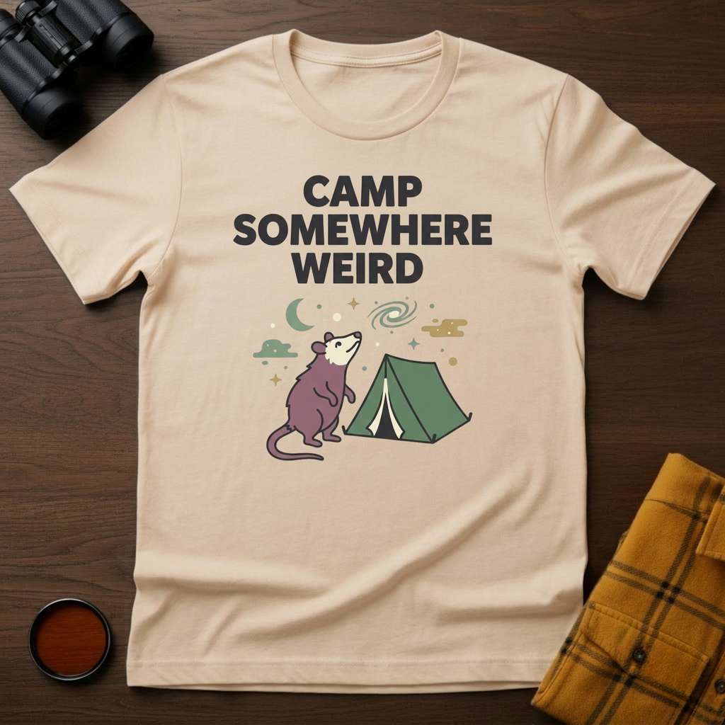 Camp Somewhere Possum T-Shirt