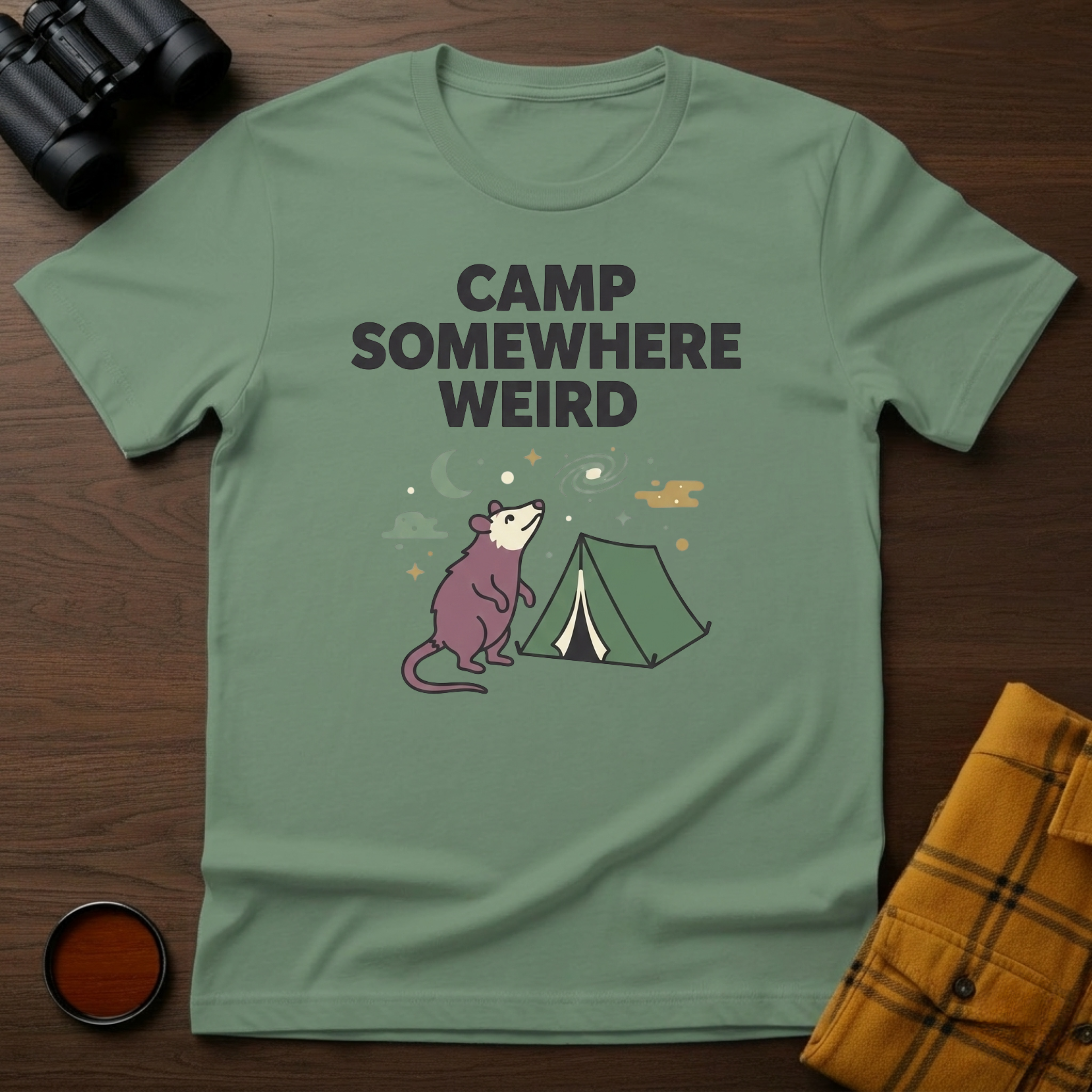 Camp Somewhere Possum T-Shirt