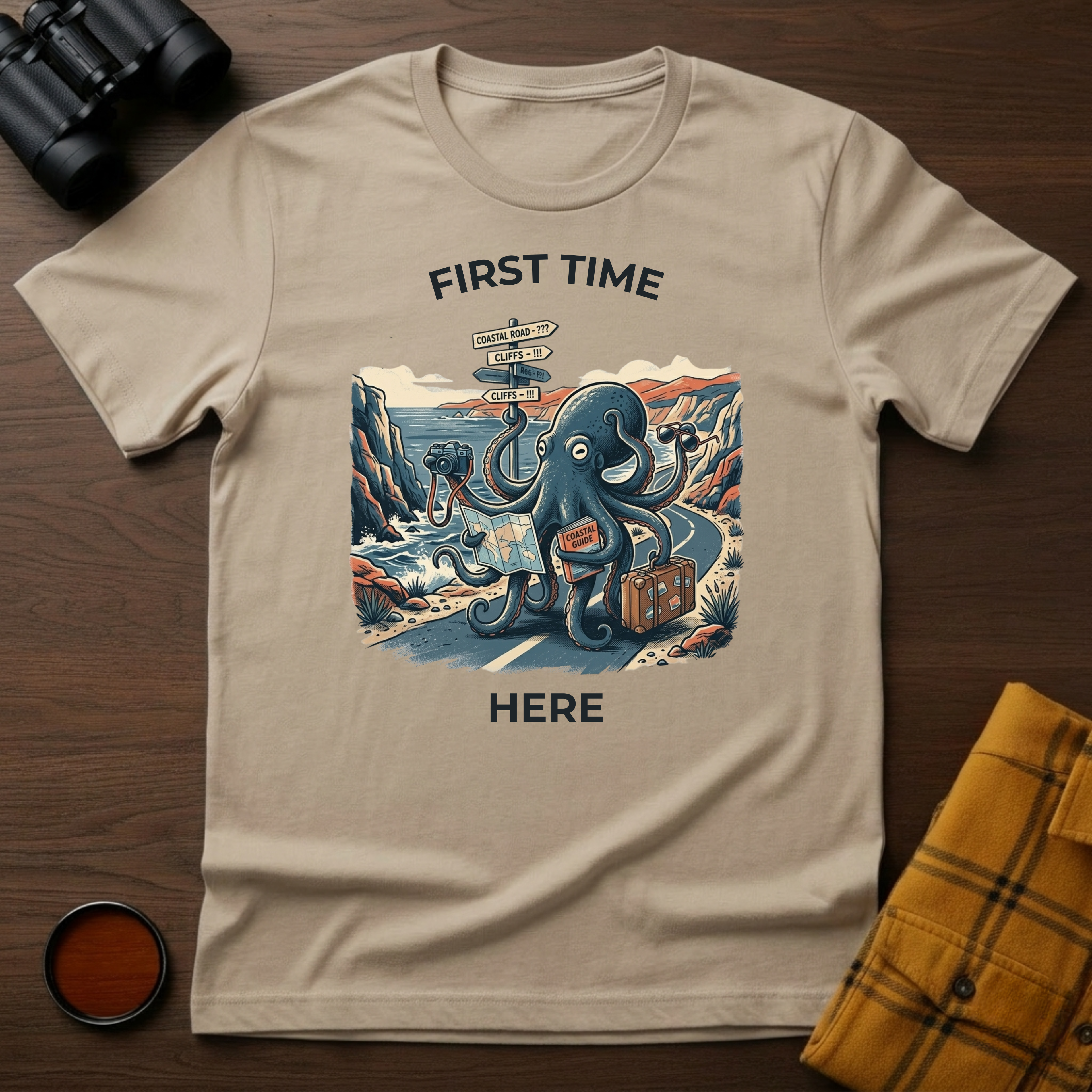 First Time Here Octopus T-Shirt