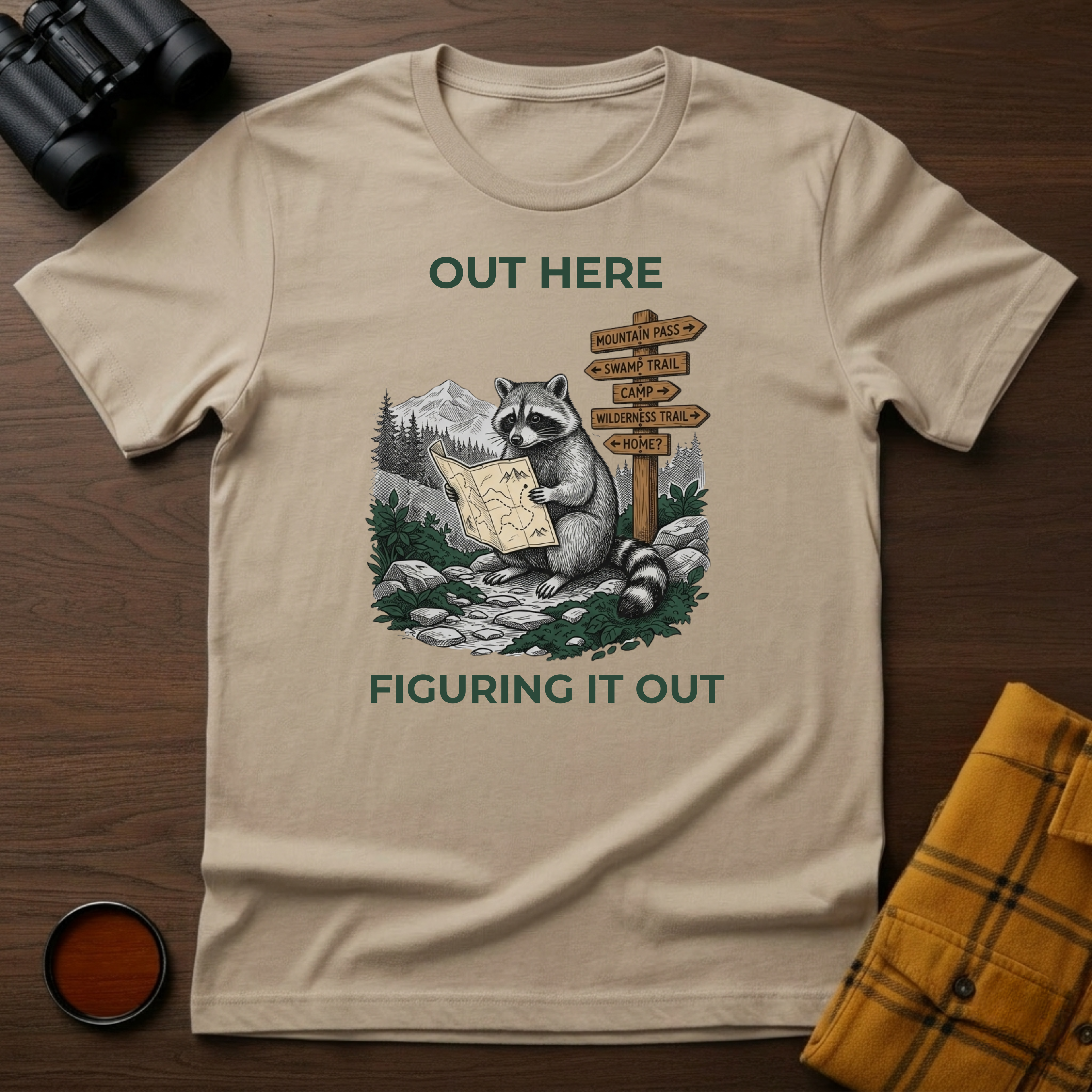 Figuring Out Raccoon T-Shirt