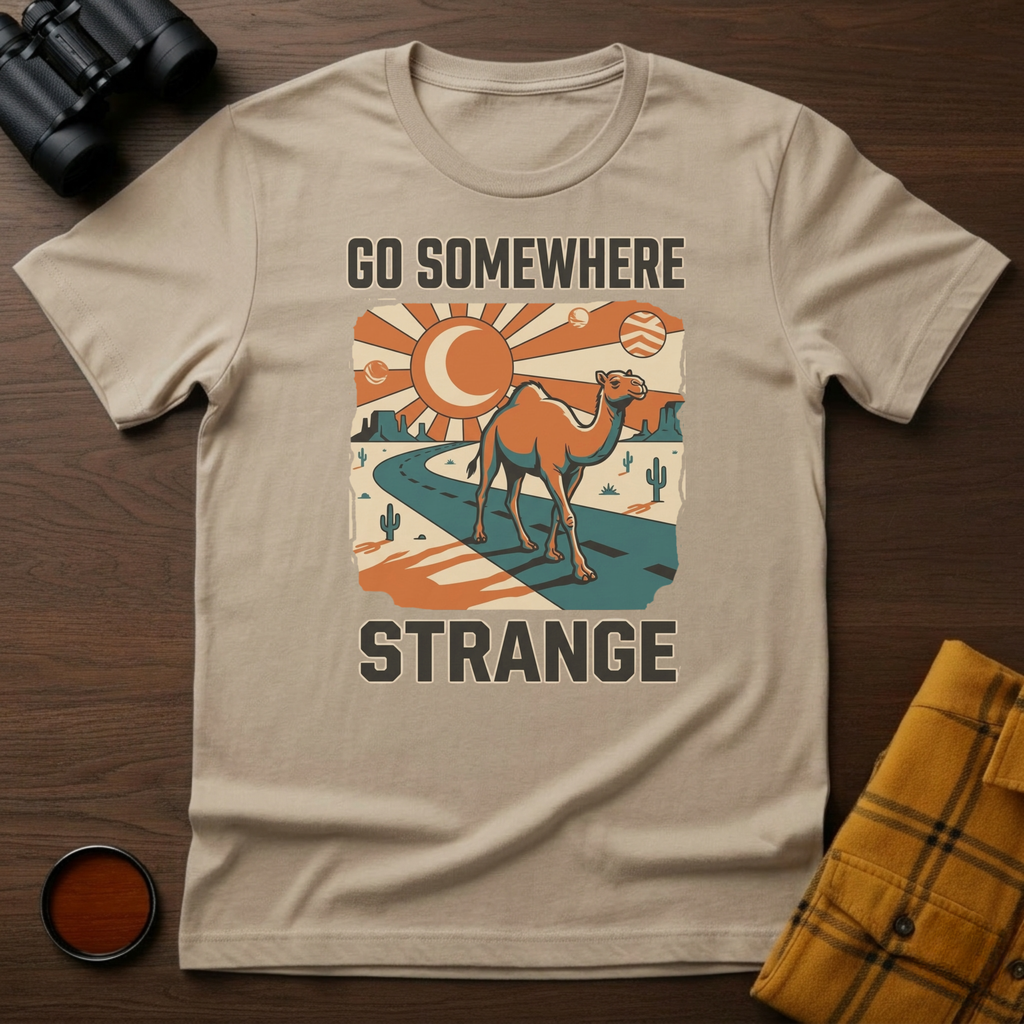 Go Somewhere Camel T-Shirt