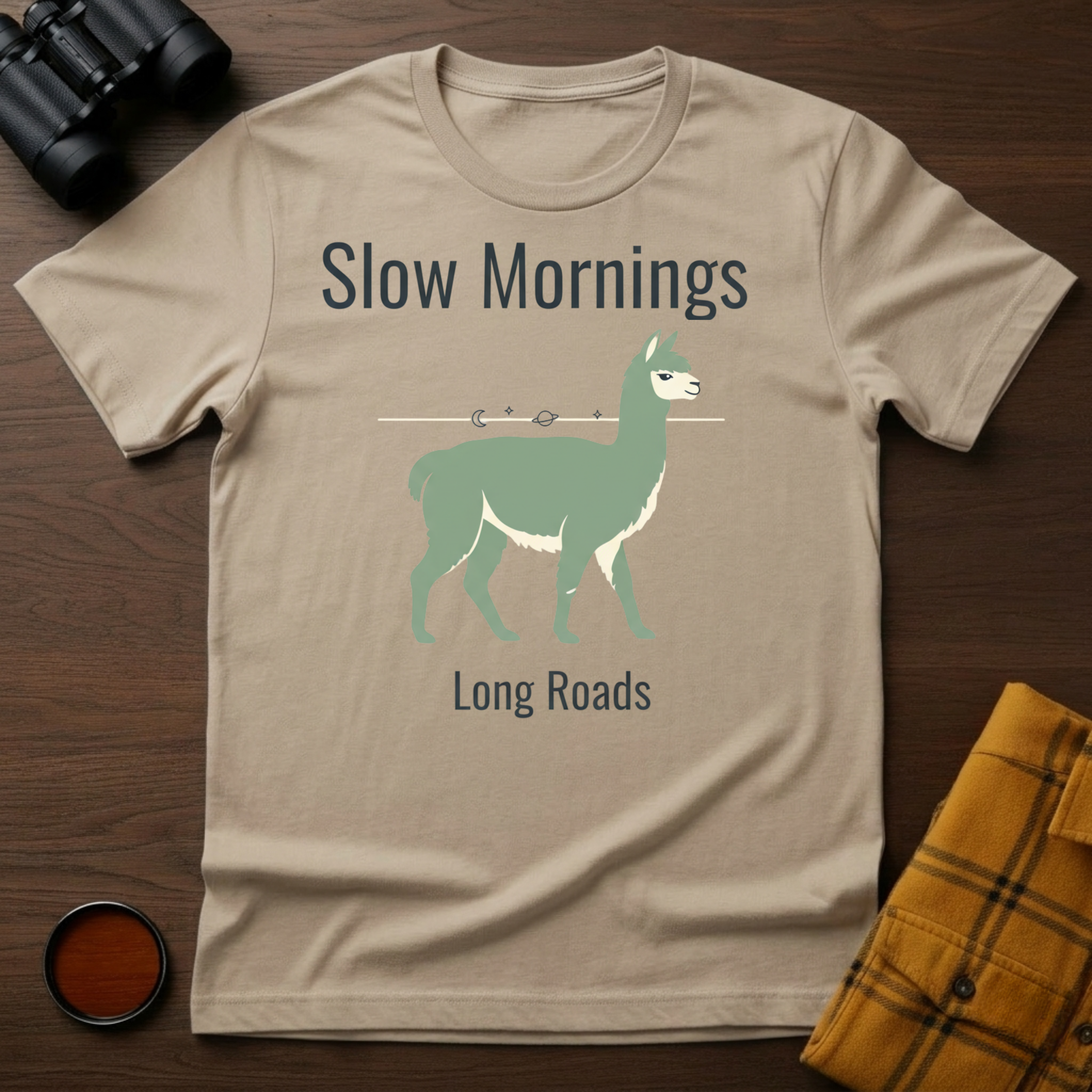 Slow Mornings Llama T-Shirt