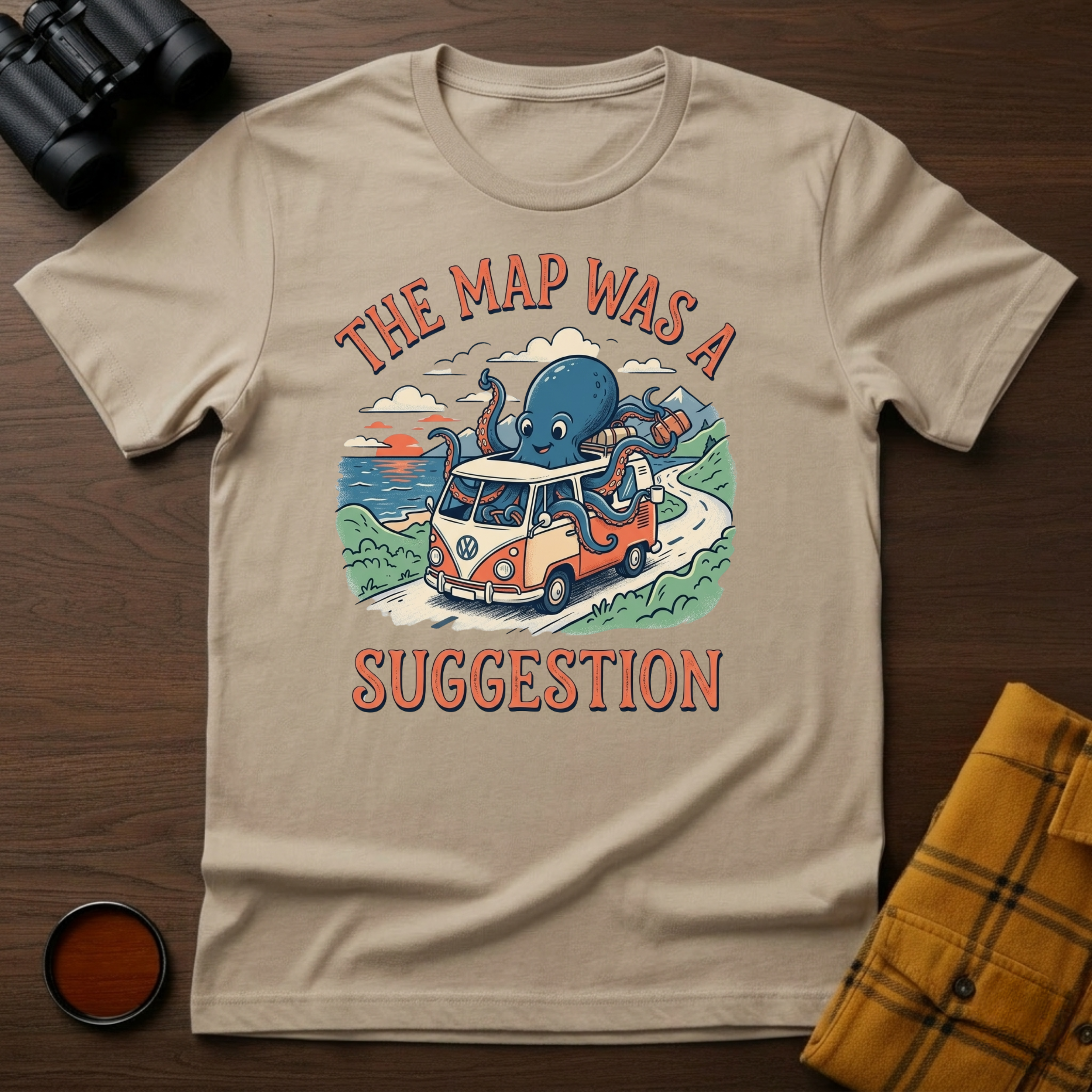 Map Suggestion Octopus T-Shirt