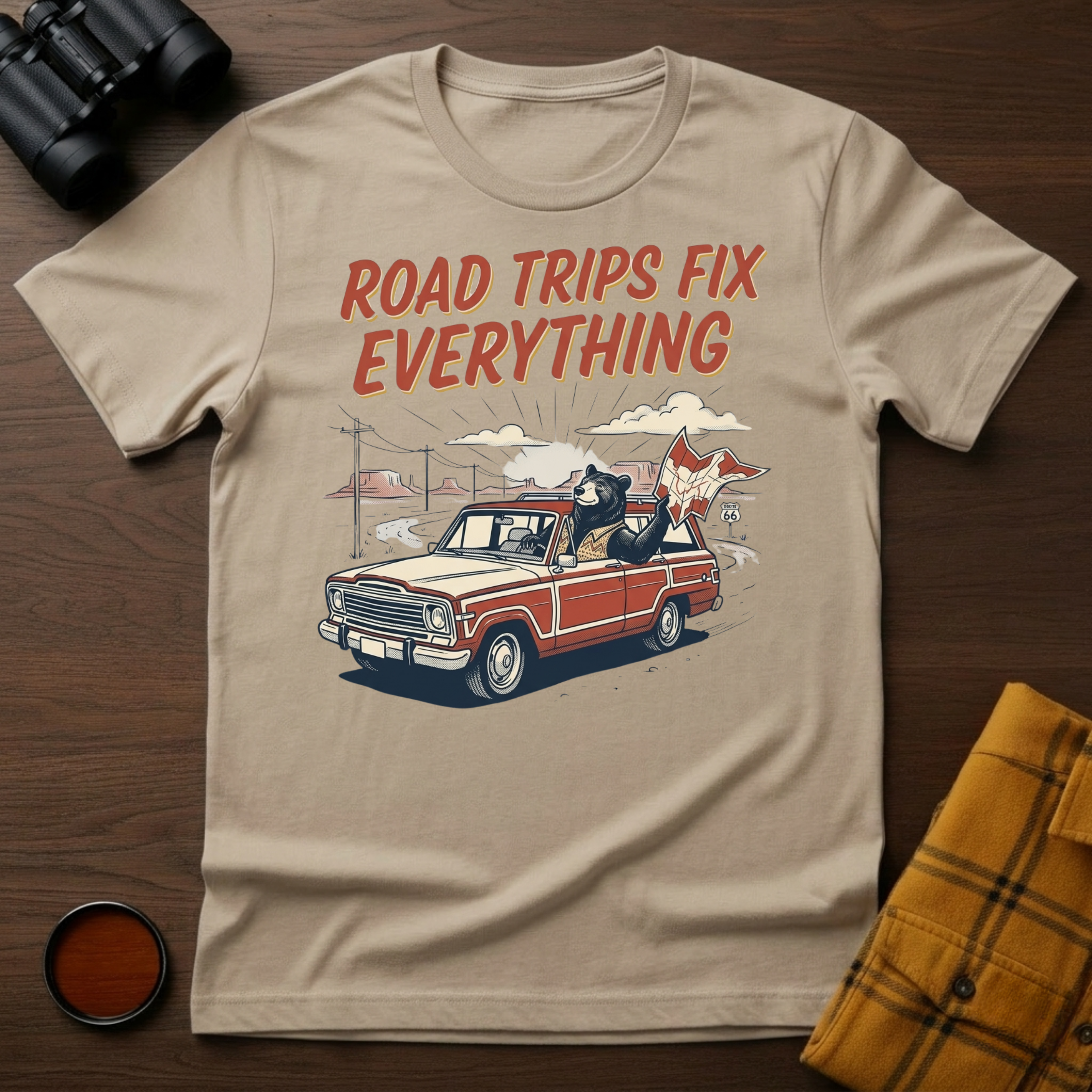 Road Trips Bear T-Shirt
