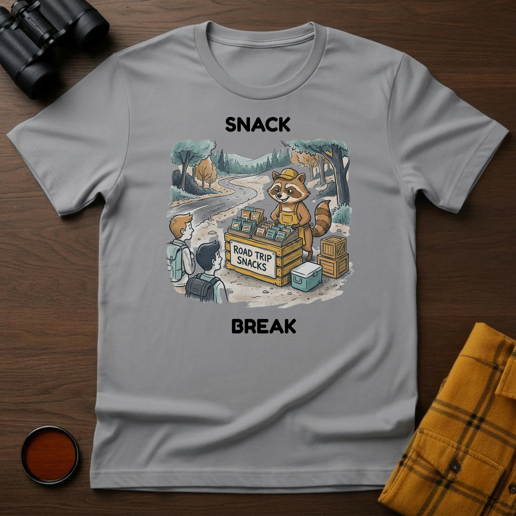 Roadtrip Snacks Raccoon T-Shirt