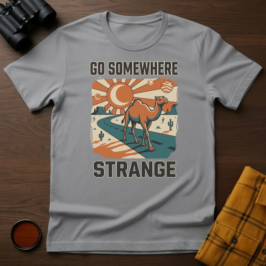 Go Somewhere Camel T-Shirt