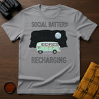 Social Battery Cat T-Shirt