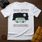 Social Battery Cat T-Shirt