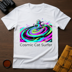 Cosmic Cat Surfer T-Shirt