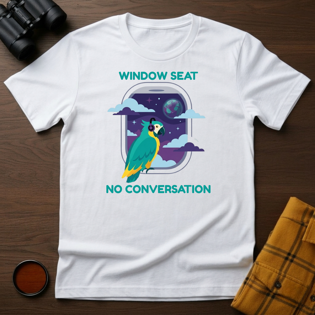 Window Seat Parrot T-Shirt