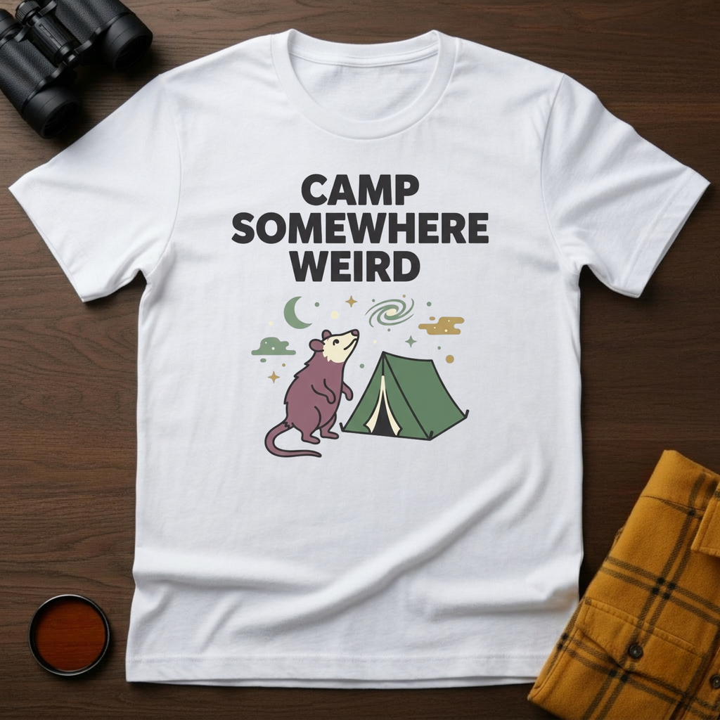 Camp Somewhere Possum T-Shirt
